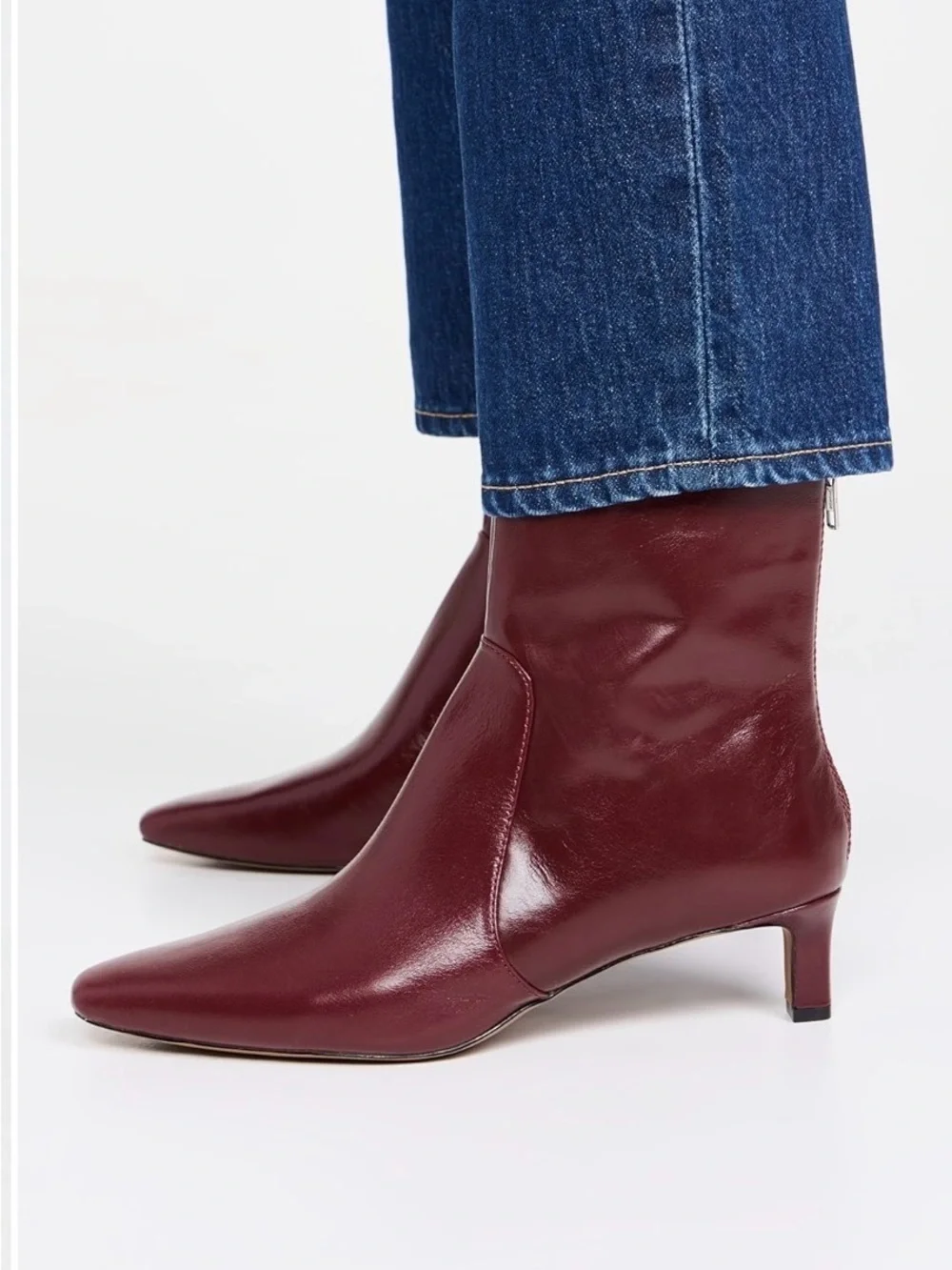 NWOB MADEWELL The Dimes Kitten Heel Genuine Leather Boots 7.5